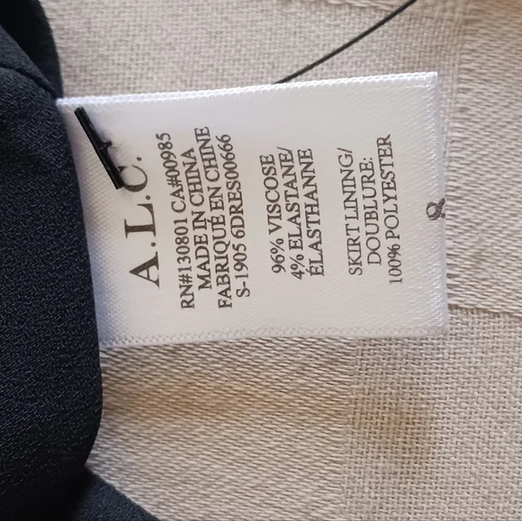 A.L.C. Brinley Snakeskin Puff Short Sleeves Mini Dress - Picture 15 of 16